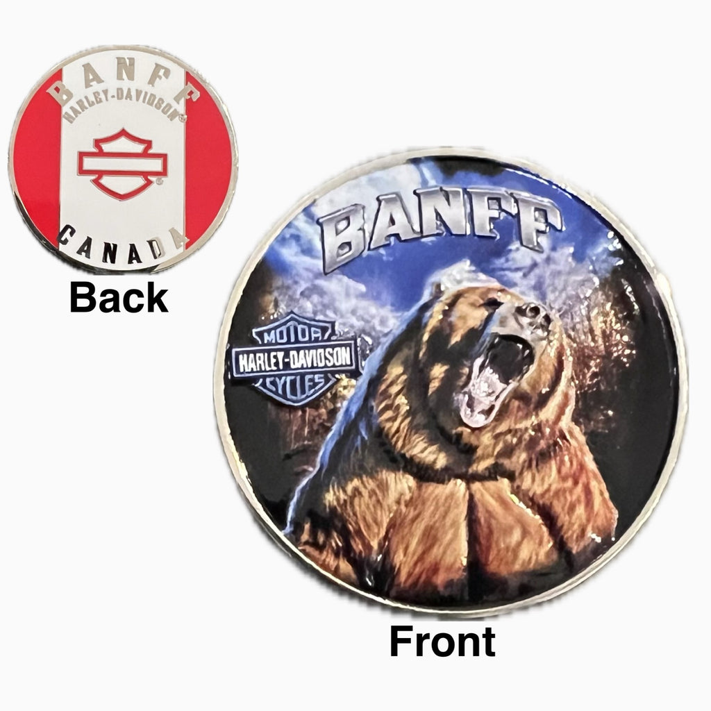 Challenge Coin - Banff HD Grizzly Bear - Banff Harley-Davidson®