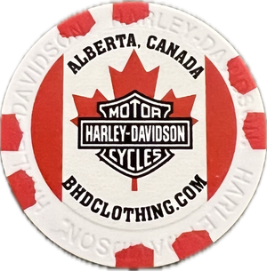 Poker Chips - Custom Grizzly Bear - Banff Harley-Davidson®