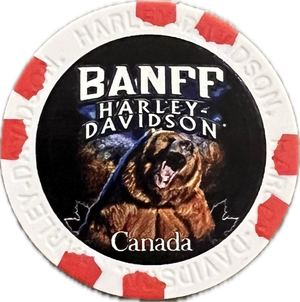 Poker Chips - Custom Grizzly Bear - Banff Harley-Davidson®