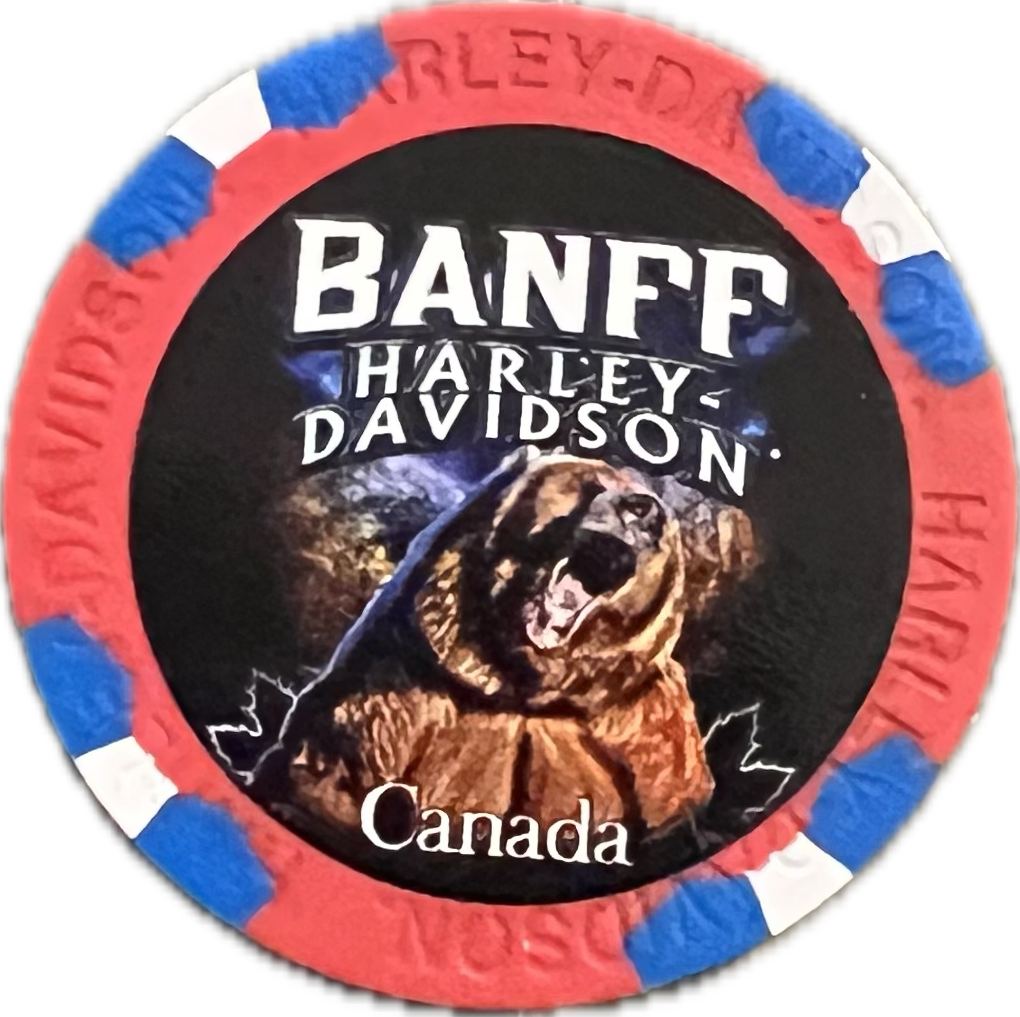 Poker Chips - Custom Grizzly Bear - Banff Harley-Davidson®