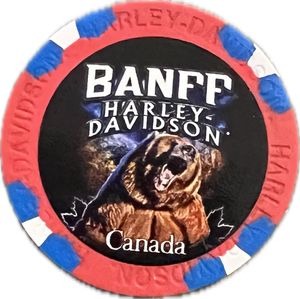 Poker Chips - Custom Grizzly Bear - Banff Harley-Davidson®