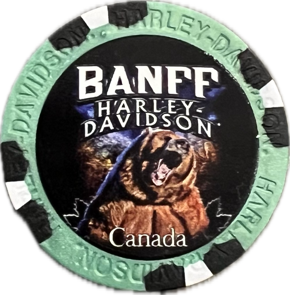 Poker Chips - Custom Grizzly Bear - Banff Harley-Davidson®