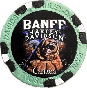 Poker Chips - Custom Grizzly Bear - Banff Harley-Davidson®