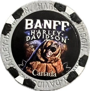 Poker Chips - Custom Grizzly Bear - Banff Harley-Davidson®