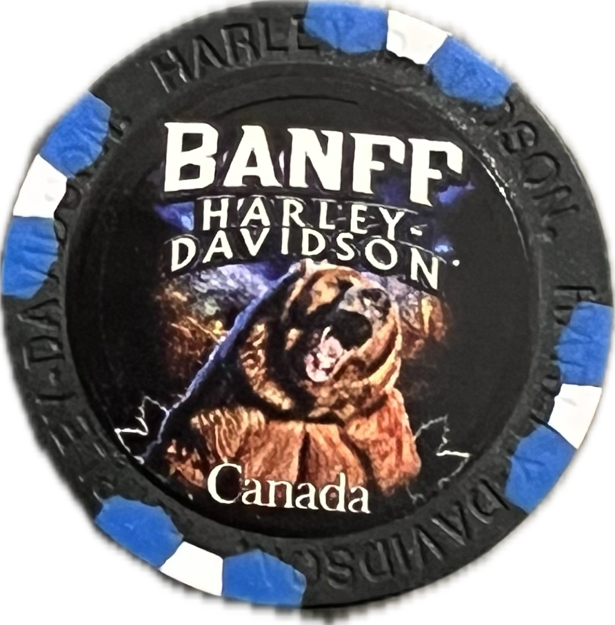 Poker Chips - Custom Grizzly Bear - Banff Harley-Davidson®