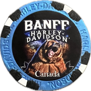 Poker Chips - Custom Grizzly Bear - Banff Harley-Davidson®